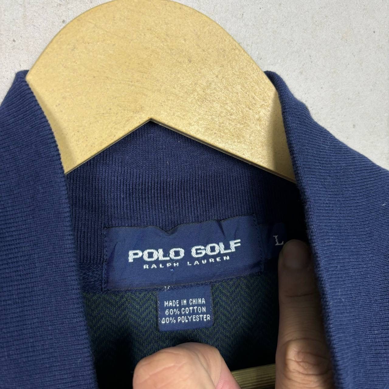 Polo Ralph Lauren Vintage Polo Golf Ralph Lauren Half Zipper Herringbone L Size US L / EU 52-54 / 3 - 6 Thumbnail