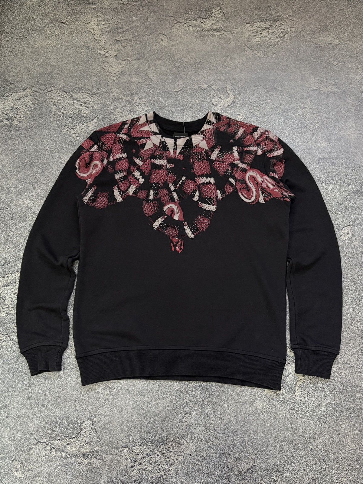 Marcelo Burlon Marcelo Burlon Snake Wings Print Sweatshirt Black Italy M Size US M / EU 48-50 / 2 - 1 Thumbnail