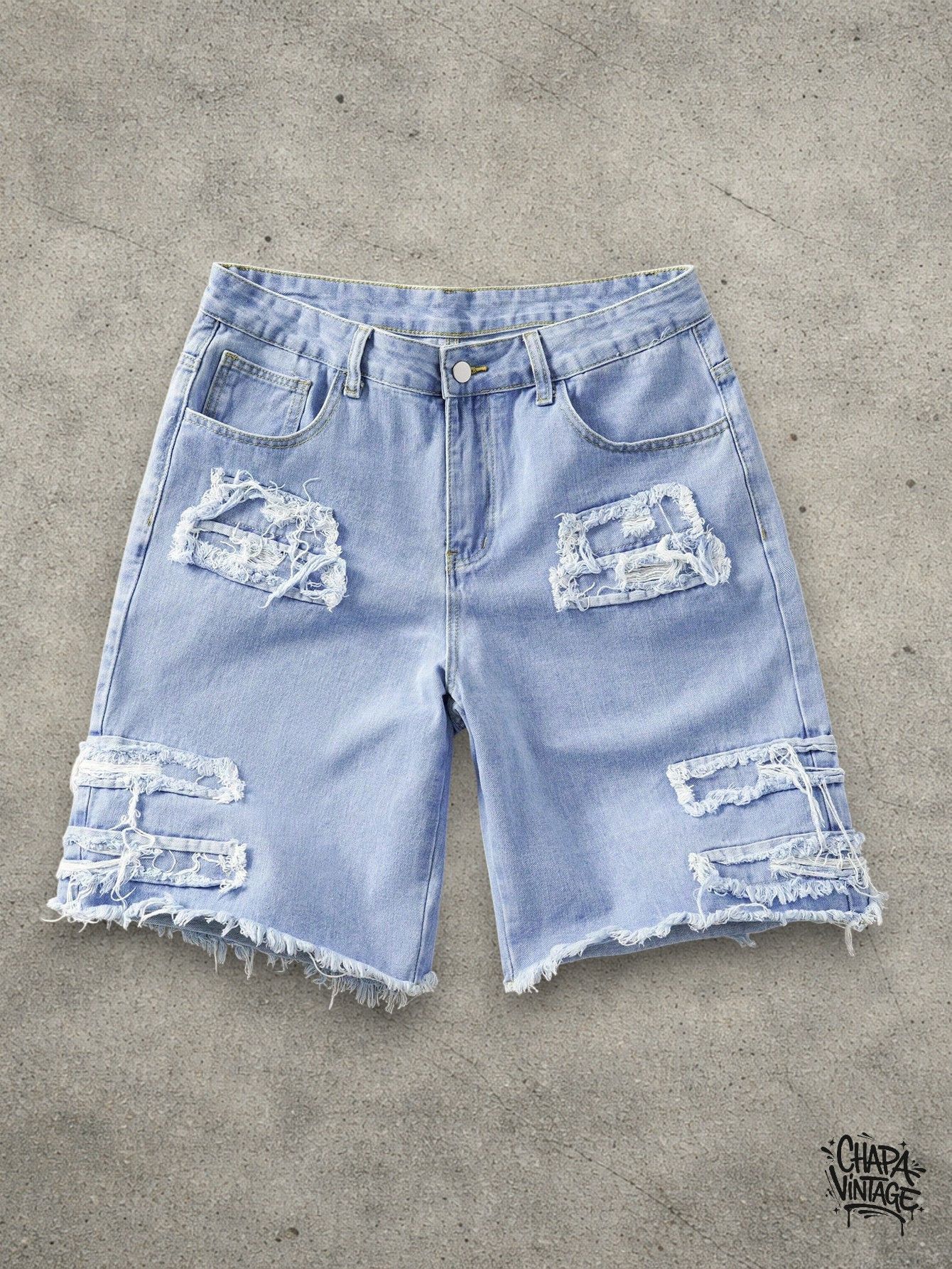 Vintage Distressed jeans shorts Size US 32 / EU 48 - 1 Thumbnail