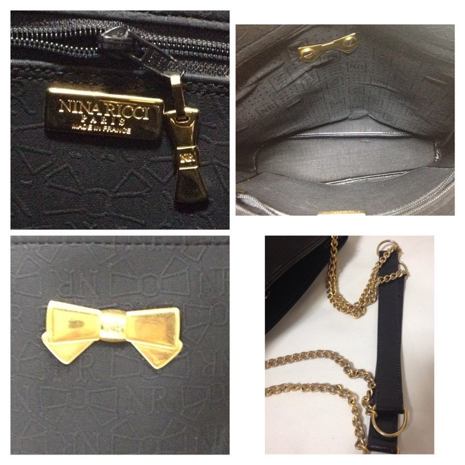 Nina Ricci Vintage Nina Ricci black tote bag with golden chain straps Size ONE SIZE - 5 Thumbnail