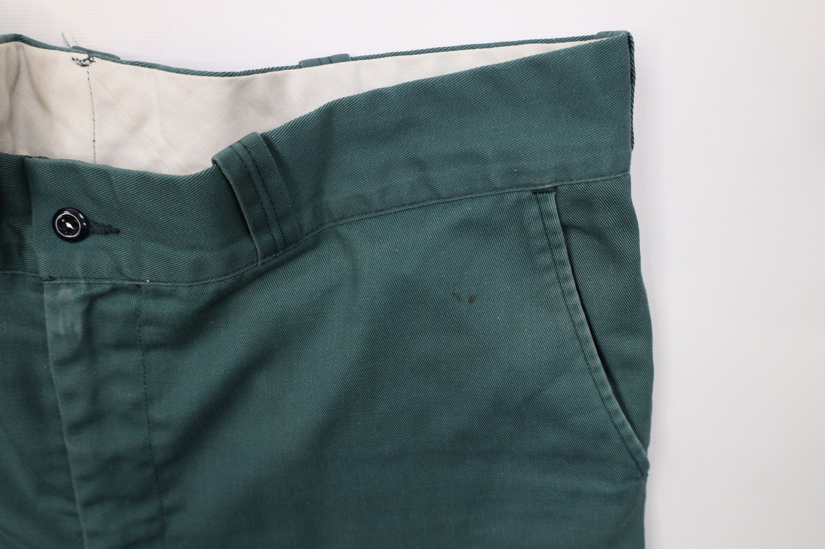 Big Mac Vintage 60s 70s Big Mac Workwear Mechanic Pants Green USA Size US 36 / EU 52 - 9 Thumbnail