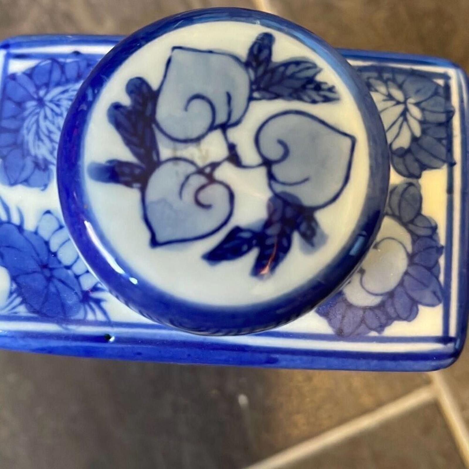 Designer Chinese porcelain tea jar 4 by 7 Size ONE SIZE - 2 Thumbnail