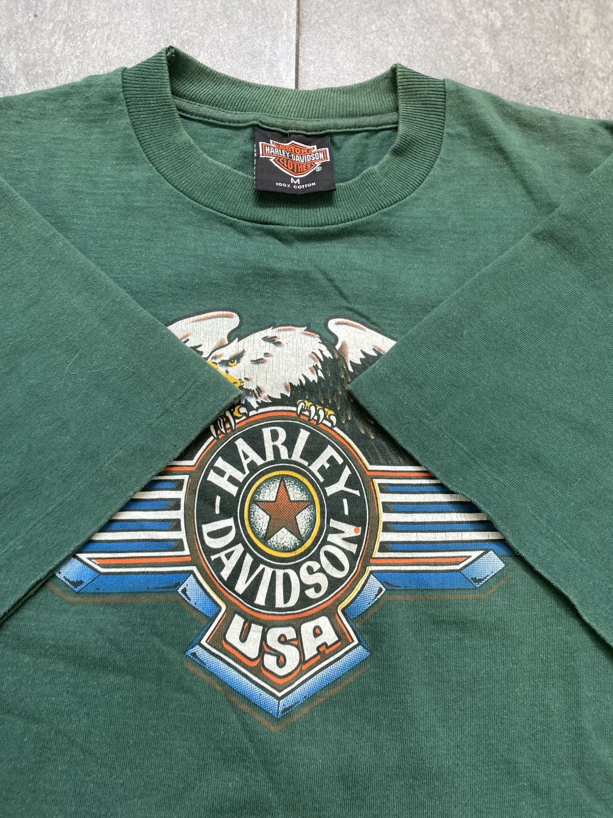 Harley Davidson Vtg 90's Harley davidson USA Single stitch Size US M / EU 48-50 / 2 - 2 Thumbnail