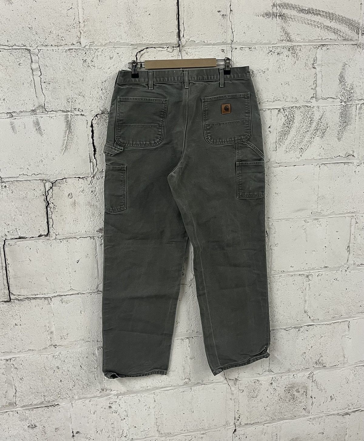 Carhartt Carhartt carpenter cargo pants vintage baggy moss green Size US 34 / EU 50 - 1 Thumbnail