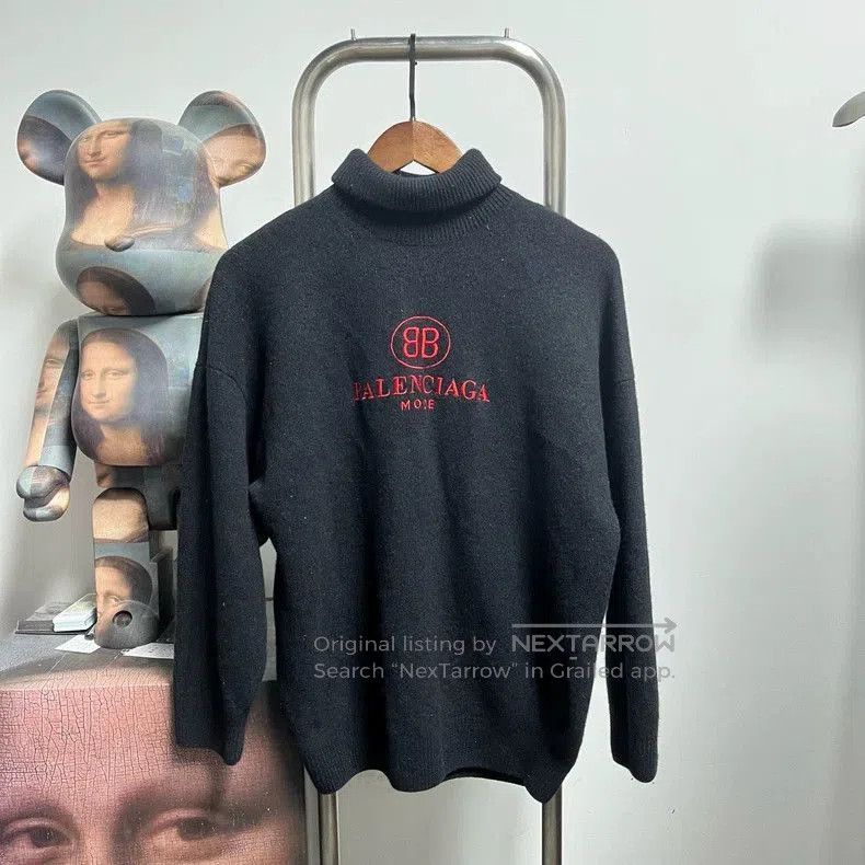 Balenciaga Balenciaga Double B Knit Sweater. Size US S / EU 44-46 / 1 - 1 Thumbnail