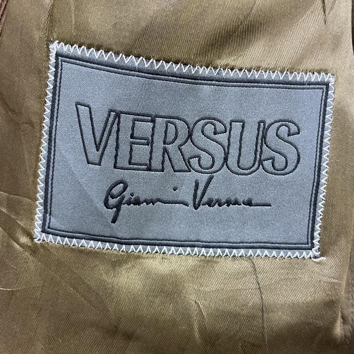 Autumn Cashmere × Versace × Versus Versace 💥Vintage Giani Versus Overcoat Medusa Button Jacket Size US L / EU 52-54 / 3 - 14 Thumbnail