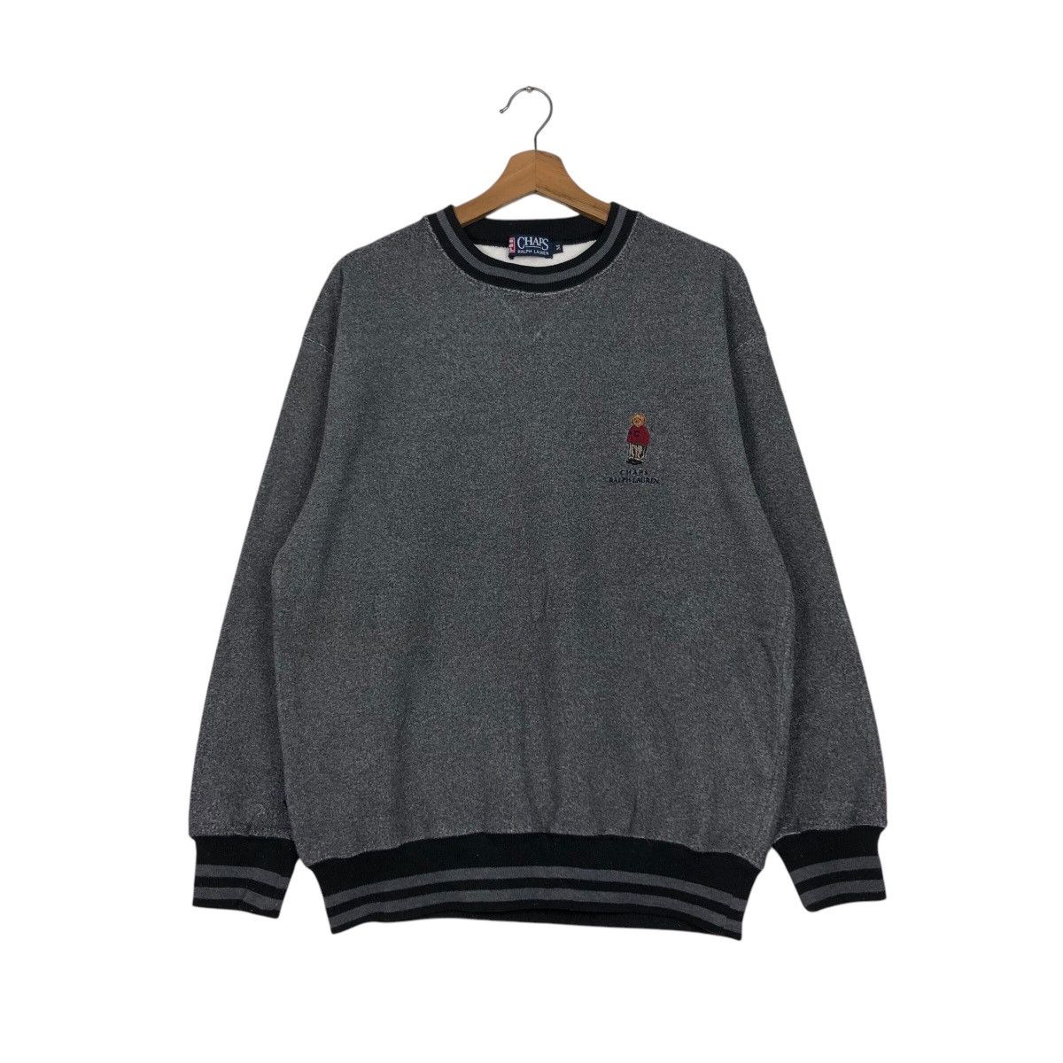 Japanese Brand × Vintage 📌Vintage Sweatshirt Crewneck Chaps Ralph Lauren Bear Logo Size US M / EU 48-50 / 2 - 2 Thumbnail