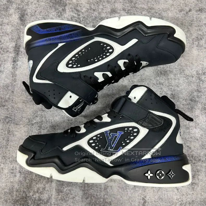 Louis Vuitton Louis Vuitton Trainer Black Basketball Shoes Size US 6 / IT 36 - 4 Thumbnail