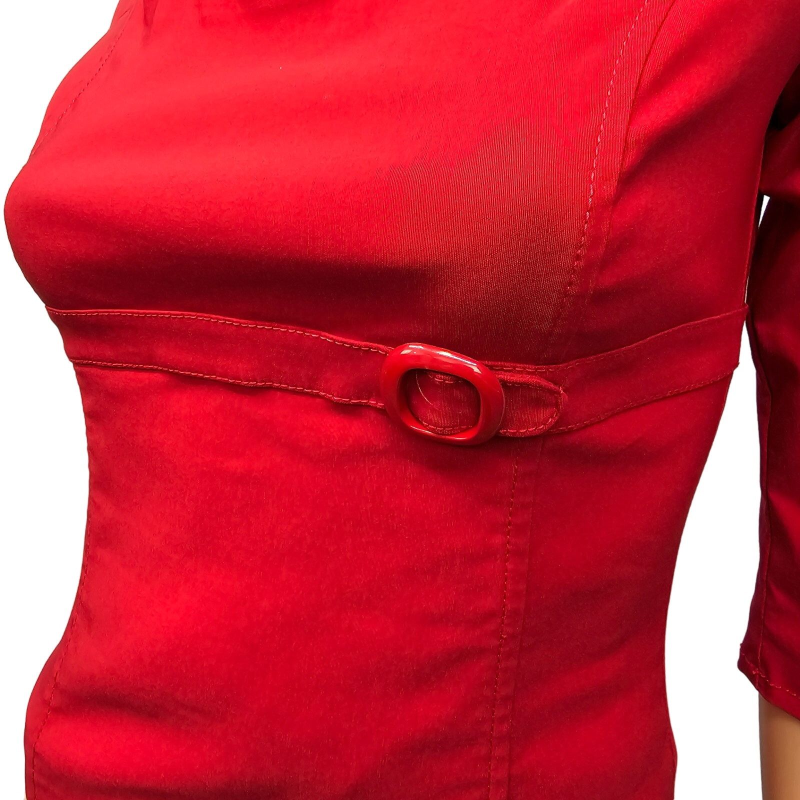 Zara ZARA Dress Empire Waist Belt Buckle On Off Shoulder M Size M / US 6-8 / IT 42-44 - 5 Thumbnail