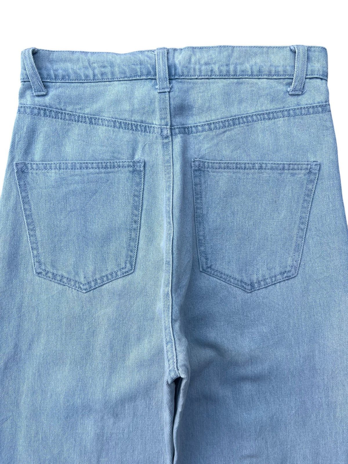 Japanese Brand Vintage Japanese Brand Front Seam Light Blue Wash Flare Jean Size 26" / US 2 / IT 38 - 4 Thumbnail