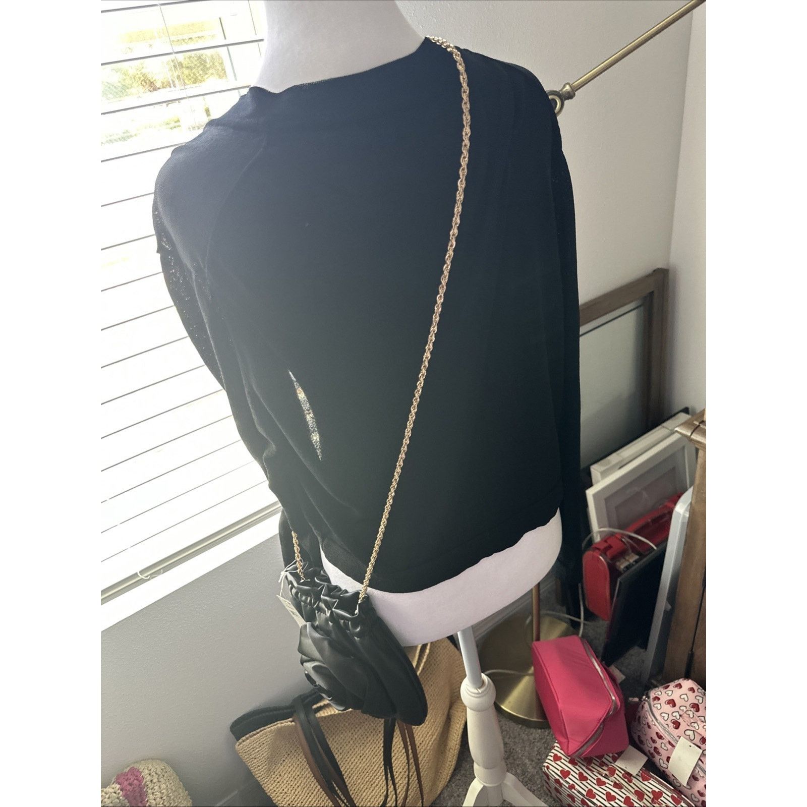 Bloomingdale's Aqua Rosette Crossbody Bucket Bag - Exclusive $98 NWT New Size ONE SIZE - 5 Thumbnail