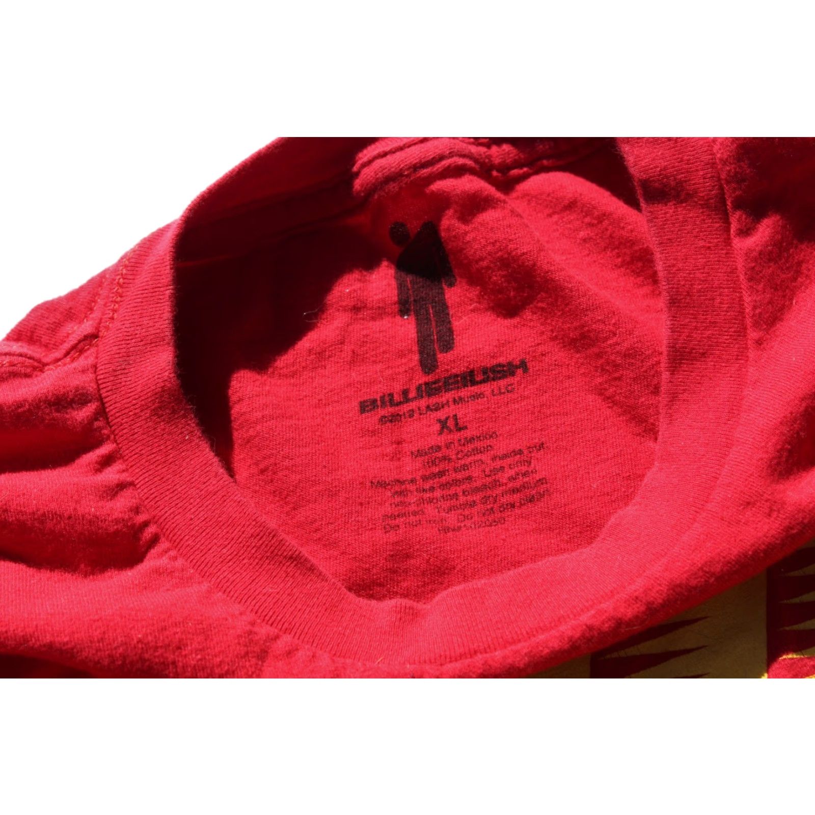 Vintage Billie Eilish T Shirt Red XL LASH Music Yellow Spellout Face Print FAST SHIPPING Unisex Adults Cotton Crew Neck Short Sleeve T-Shirt Size US XL / EU 56 / 4 - 3 Thumbnail