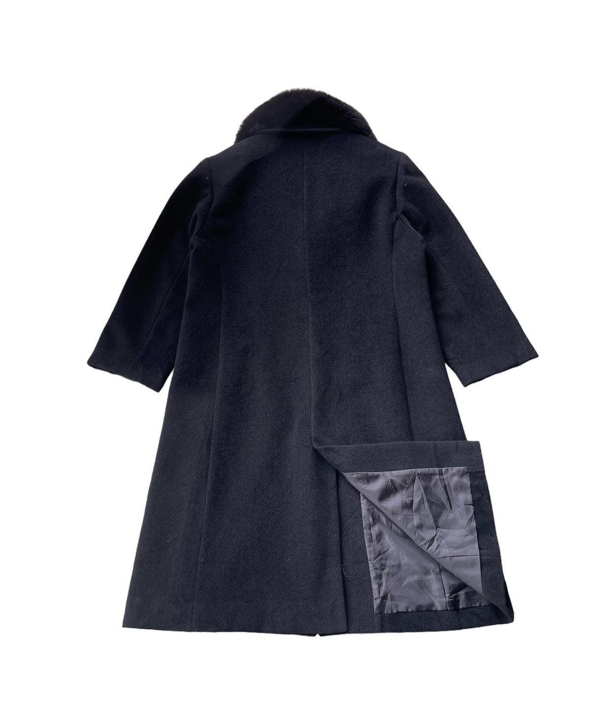 Japanese Brand Mink Fur Wool Long Coat Size S / US 4 / IT 40 - 5 Thumbnail