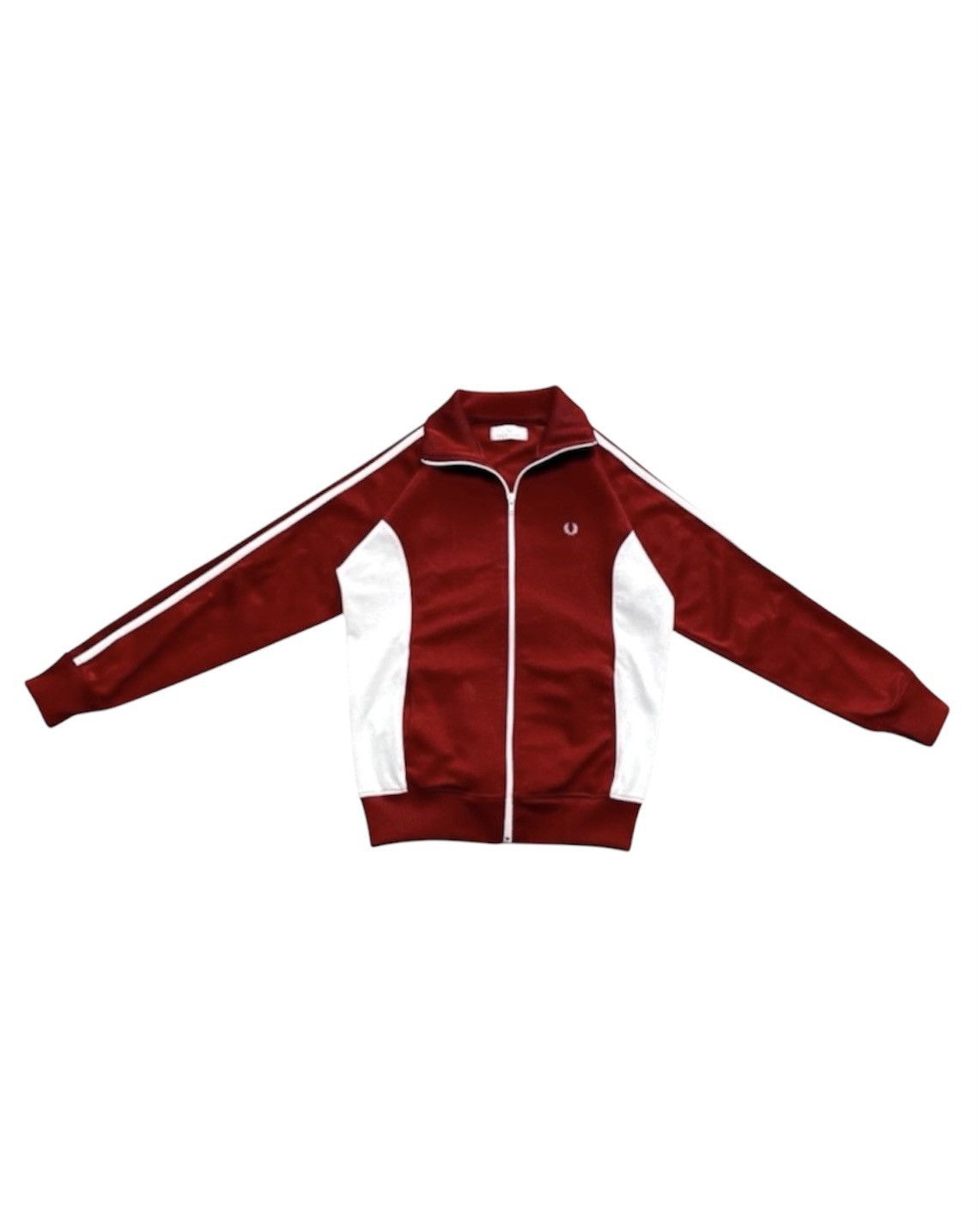 Fred Perry Women's Vintage Fred Perry Full Zip Side Stripe Track Top Size M / US 6-8 / IT 42-44 - 1 Thumbnail