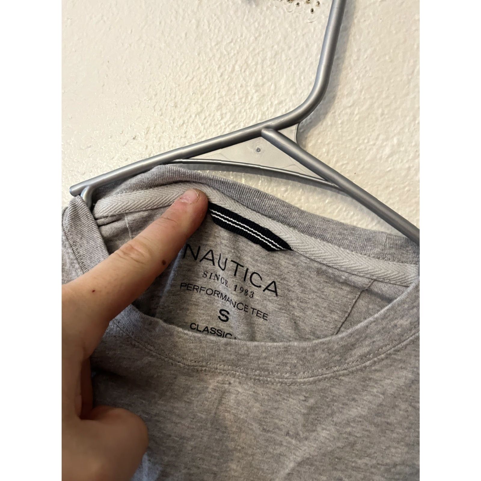 Nautica Nautica Performance Tee Shirt Men's Short Sleeve Crew Neck Gray 95% Cotton 5% Spandex Logo T-Shirts Size S Regular Vintage: No Size US S / EU 44-46 / 1 - 2 Thumbnail
