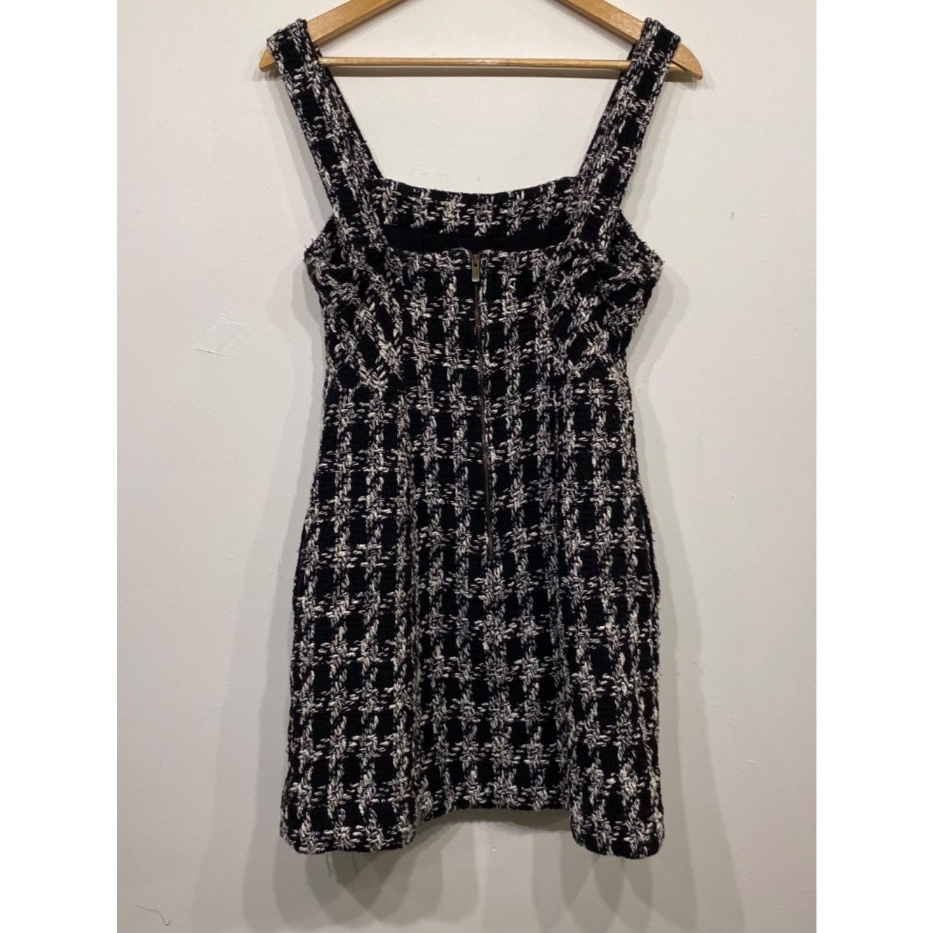 Anthropologie Anthropologie Maeve Black and White Tweed Dark Academia Mini Size L / US 10 / IT 46 - 5 Thumbnail