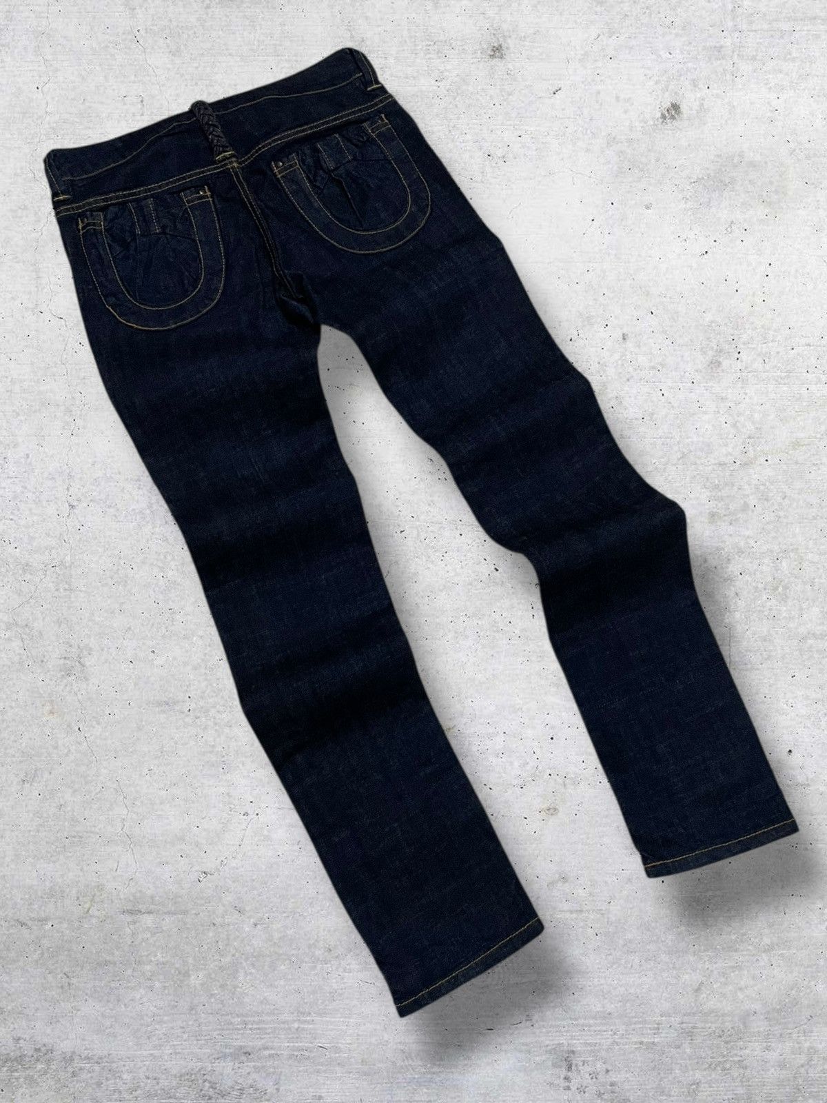 Japanese Brand VINTAGE SUPER 90S HAKKA JAPAN DESIGNER ARTISTIC ART DENIM Size US 29 - 7 Thumbnail