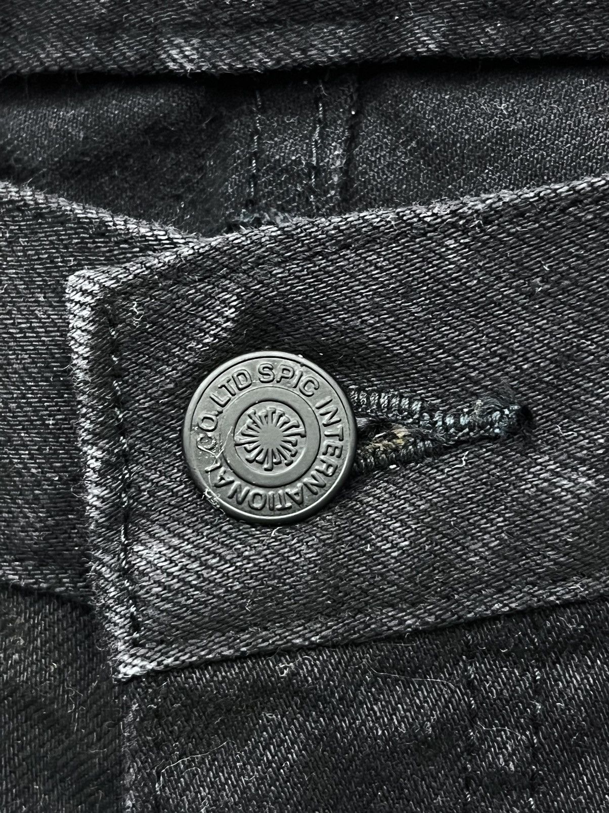 Tornado Mart 🔥Vintage TORNADO MART JAPAN Clawmark Black Slim Fit Denim Size US 31 - 6 Thumbnail