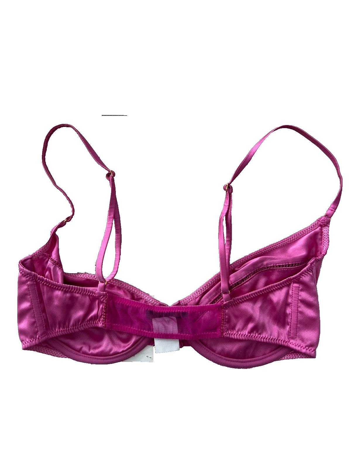 KIKI DE MONTPARNASSE Kiki De Montparnasse Silk Temptress Demi Bra Pink ( 32DD ) Size S / US 4 / IT 40 - 5 Thumbnail