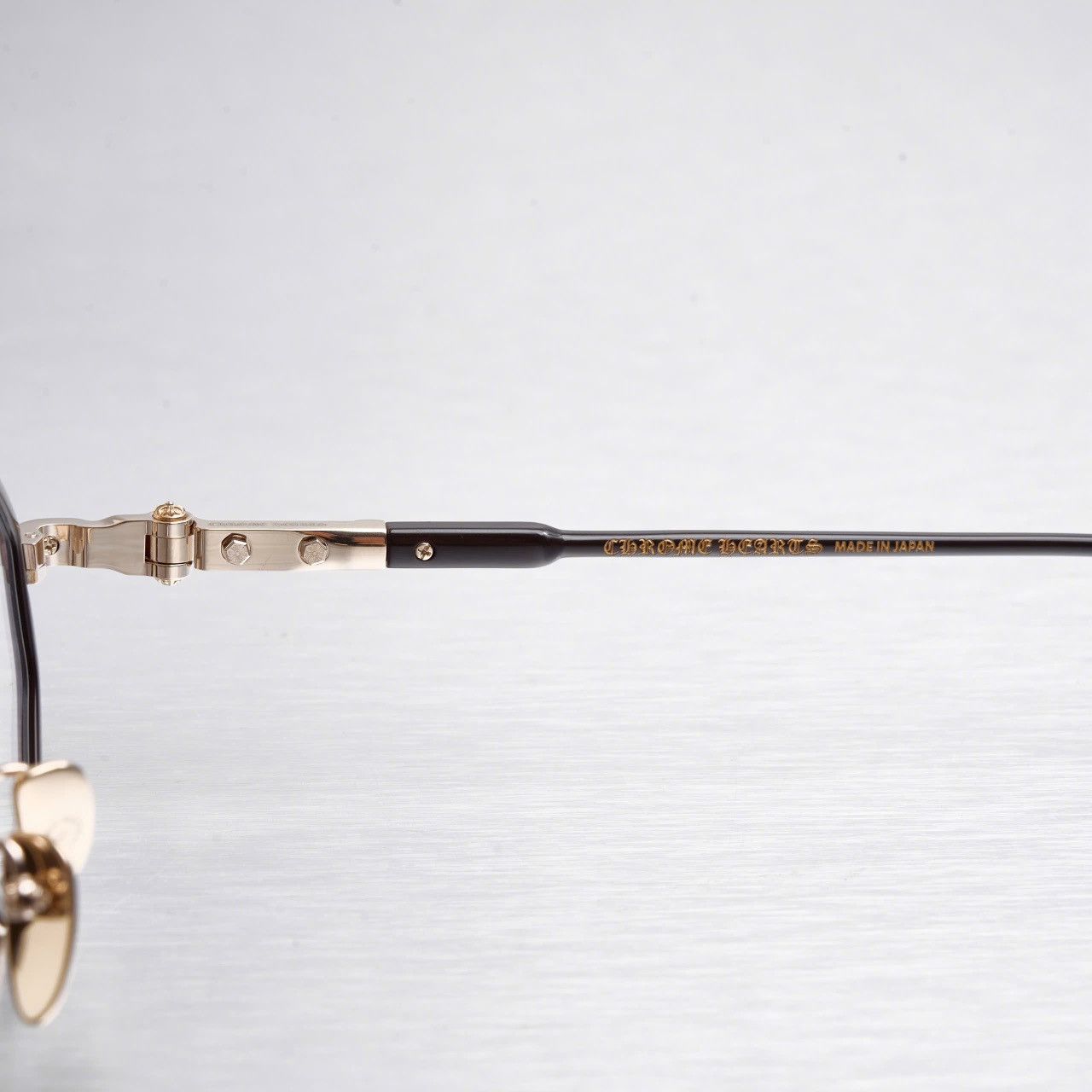 Chrome Hearts CHROME HEARTS TATTERS CLASSIC BROWN - GOLD PLATED GLASSES Size ONE SIZE - 4 Thumbnail