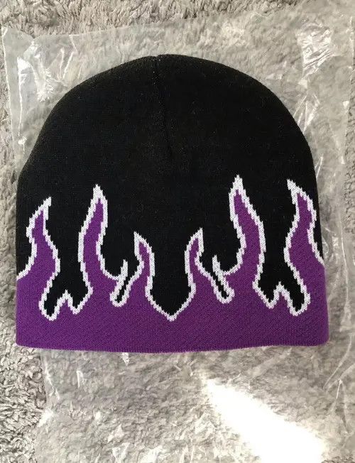 VIBE Inferno Fire Flame Beanie Size ONE SIZE - 7 Thumbnail