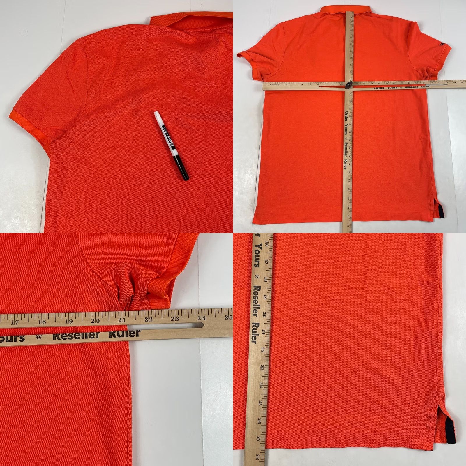 RLX Ralph Lauren VINTAGE RLX Ralph Lauren Polo Shirt Mens Large Orange Performance Golfer Pony Shirt Mens Large Orange RLX Polo Size US L / EU 52-54 / 3 - 8 Thumbnail
