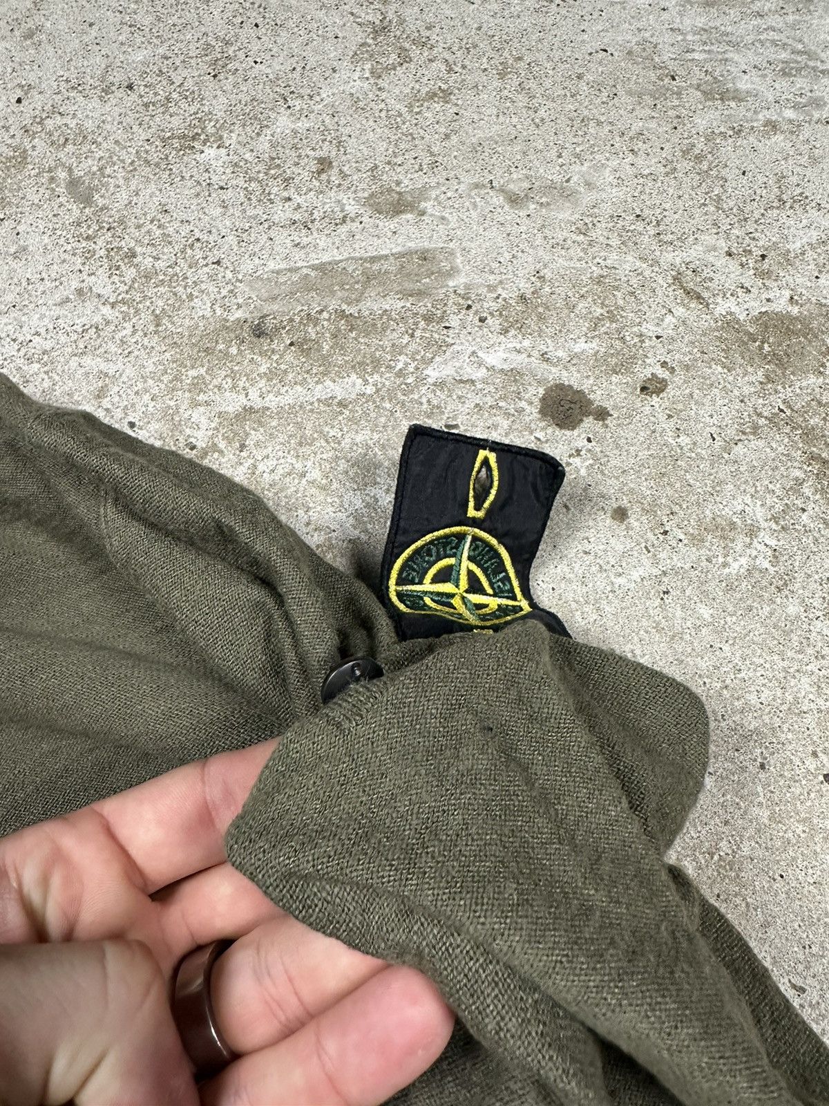 Massimo Osti × Stone Island Stone Island Nylon Hooded Knit Sweater Khaki Size US S / EU 44-46 / 1 - 10 Thumbnail