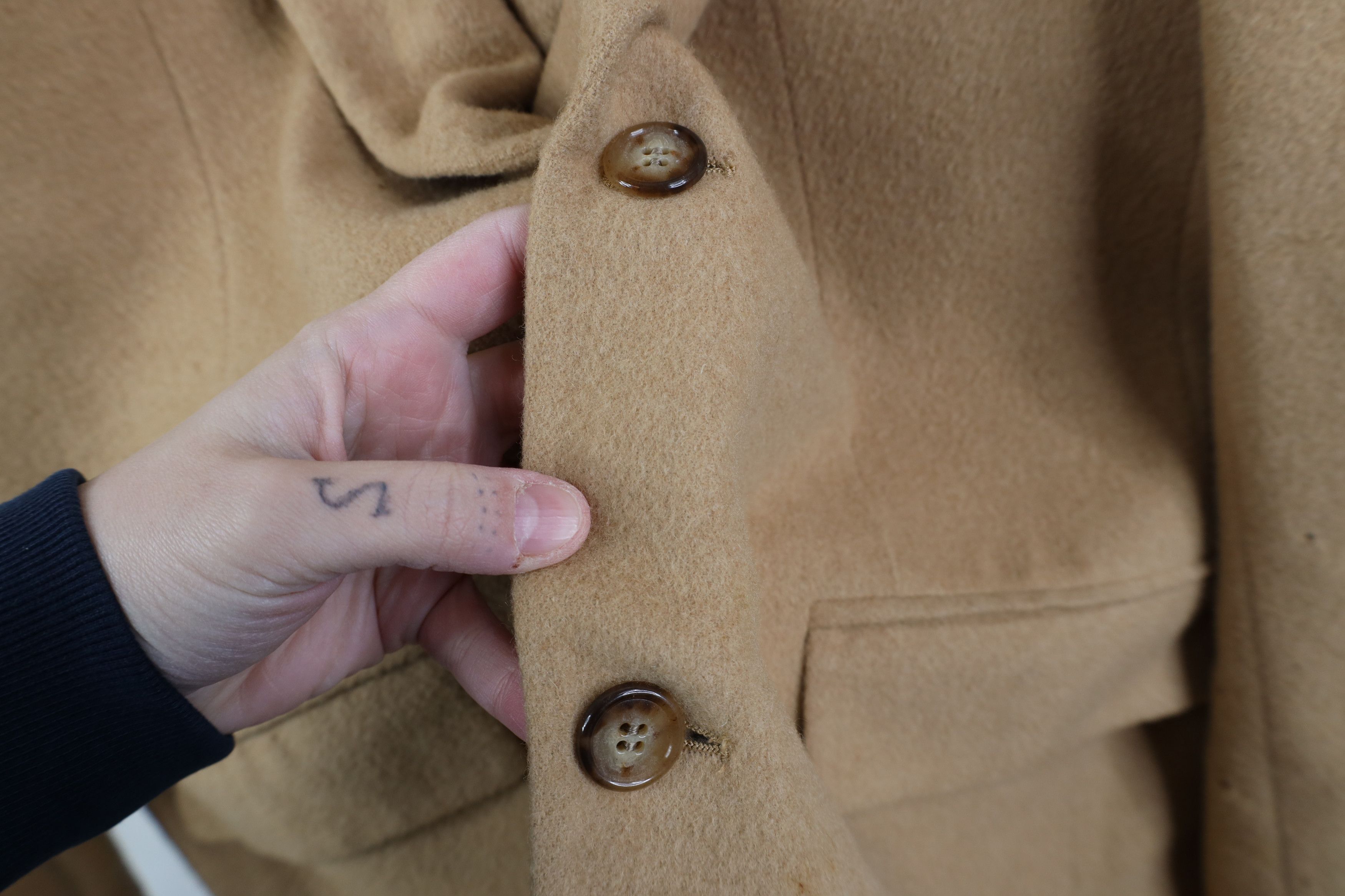Vintage Vintage 90s Streetwear Camel Hair 2 Button Blazer Jacket USA Size US XXL / EU 58 / 5 - 8 Thumbnail