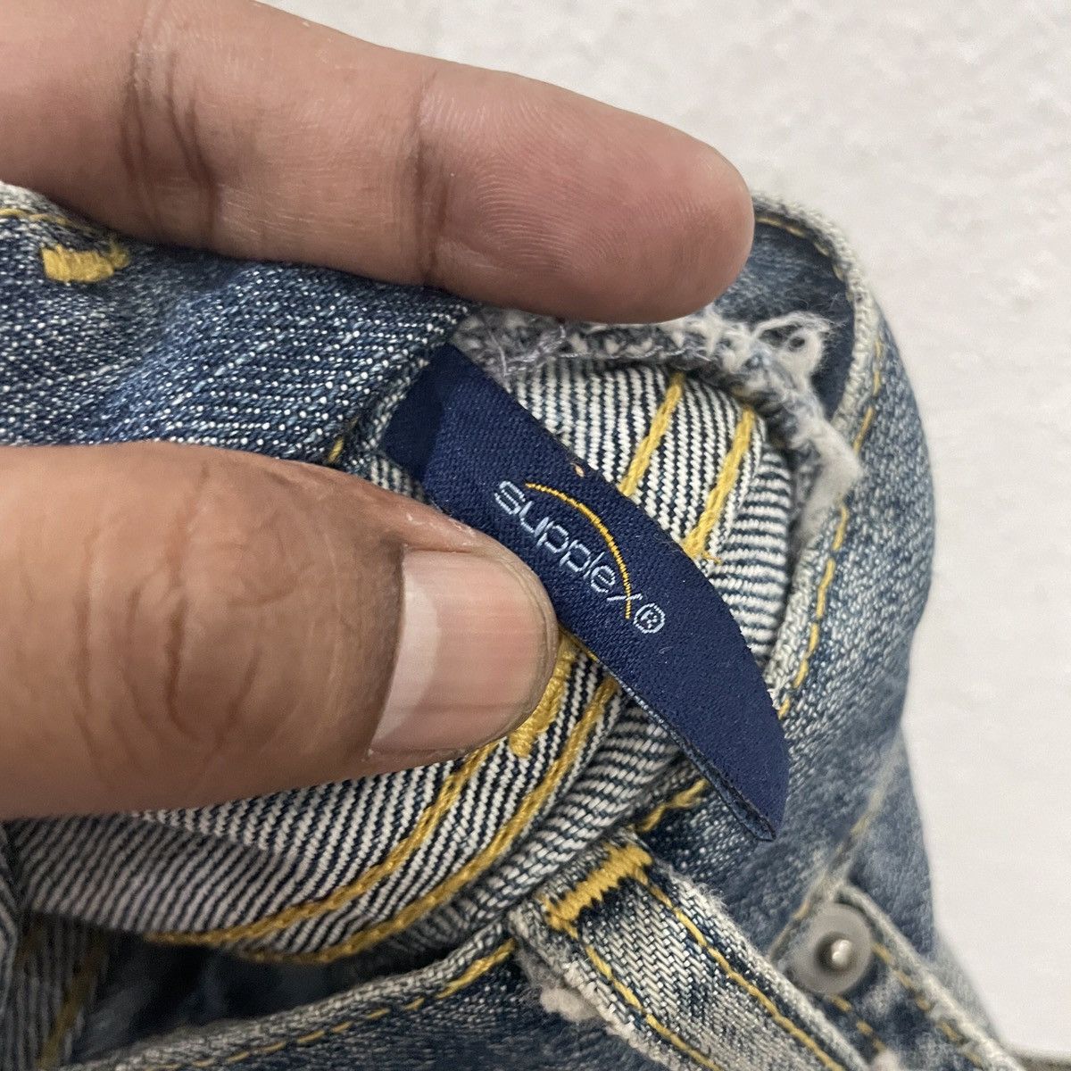 Japanese Brand Vintage Supplex X Uniqlo Distressed Denim Size US 28 / EU 44 - 5 Thumbnail