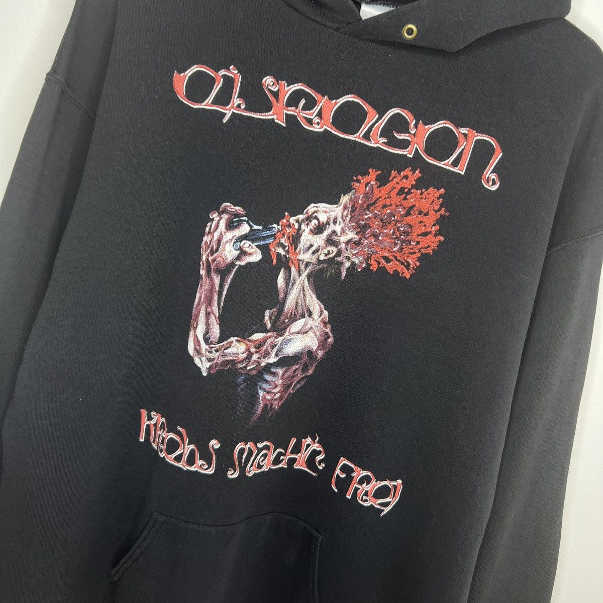 Band Tees Vintage Eisregen Hoodie Heavy Cotton Krebs macht frei Y2K Size US XL / EU 56 / 4 - 4 Thumbnail