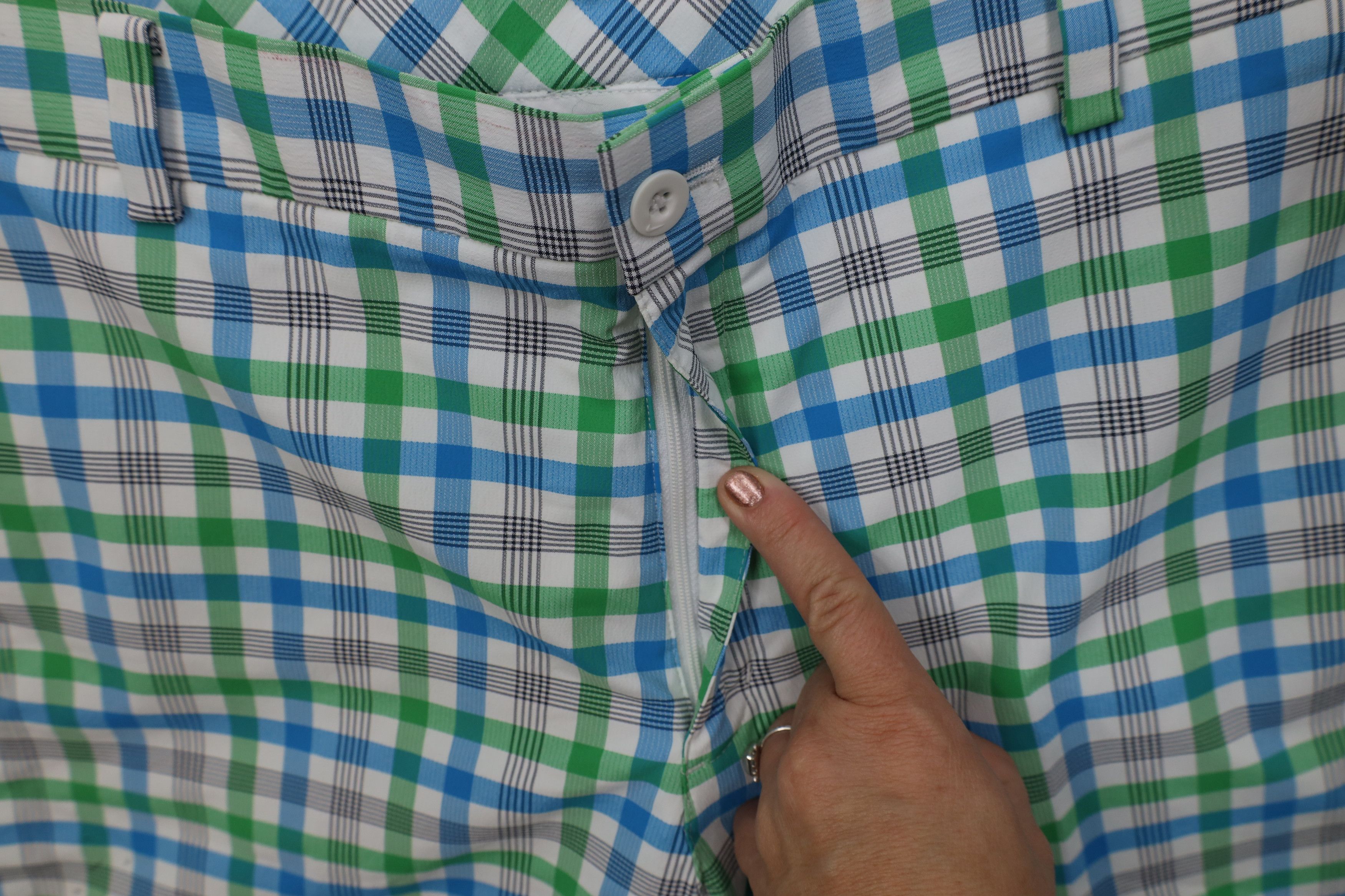 Nike Nike Golf Scott Mini Swoosh Golfing Chino Shorts Plaid Size US 36 / EU 52 - 7 Thumbnail