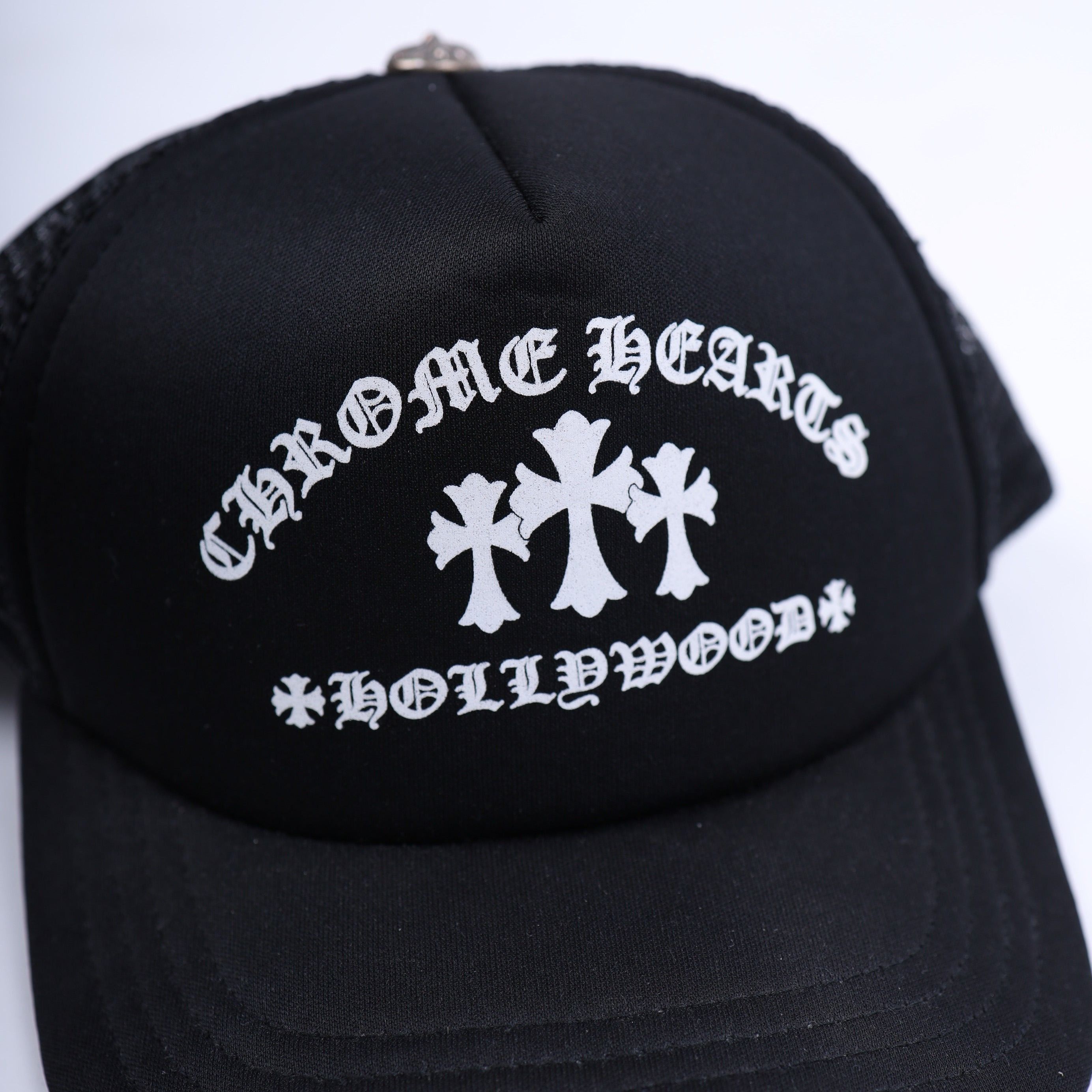 Chrome Hearts BLACK TRIPLE CROSS TRUCKER CHROME HEARTS Size ONE SIZE - 3 Thumbnail