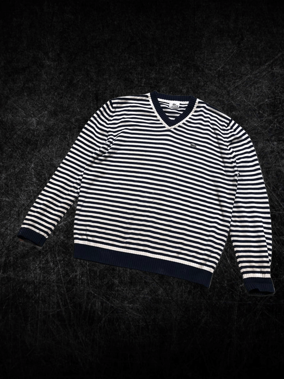 Lacoste Logo Lacoste Streetwear Print Sweatshirt Striped Size US M / EU 48-50 / 2 - 1 Thumbnail