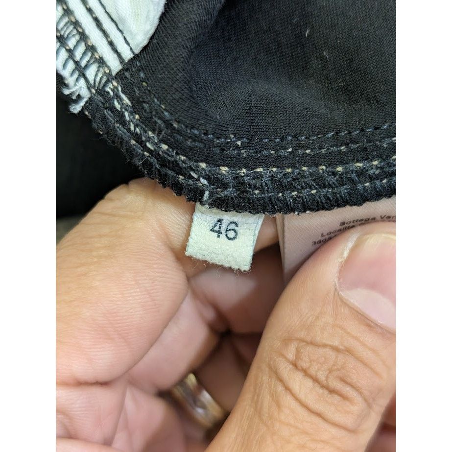 Bottega Veneta o1rshd1 Pants Light Irish Linen/Soft Jersey in Canvas/Nero Size US 30 / EU 46 - 17 Thumbnail