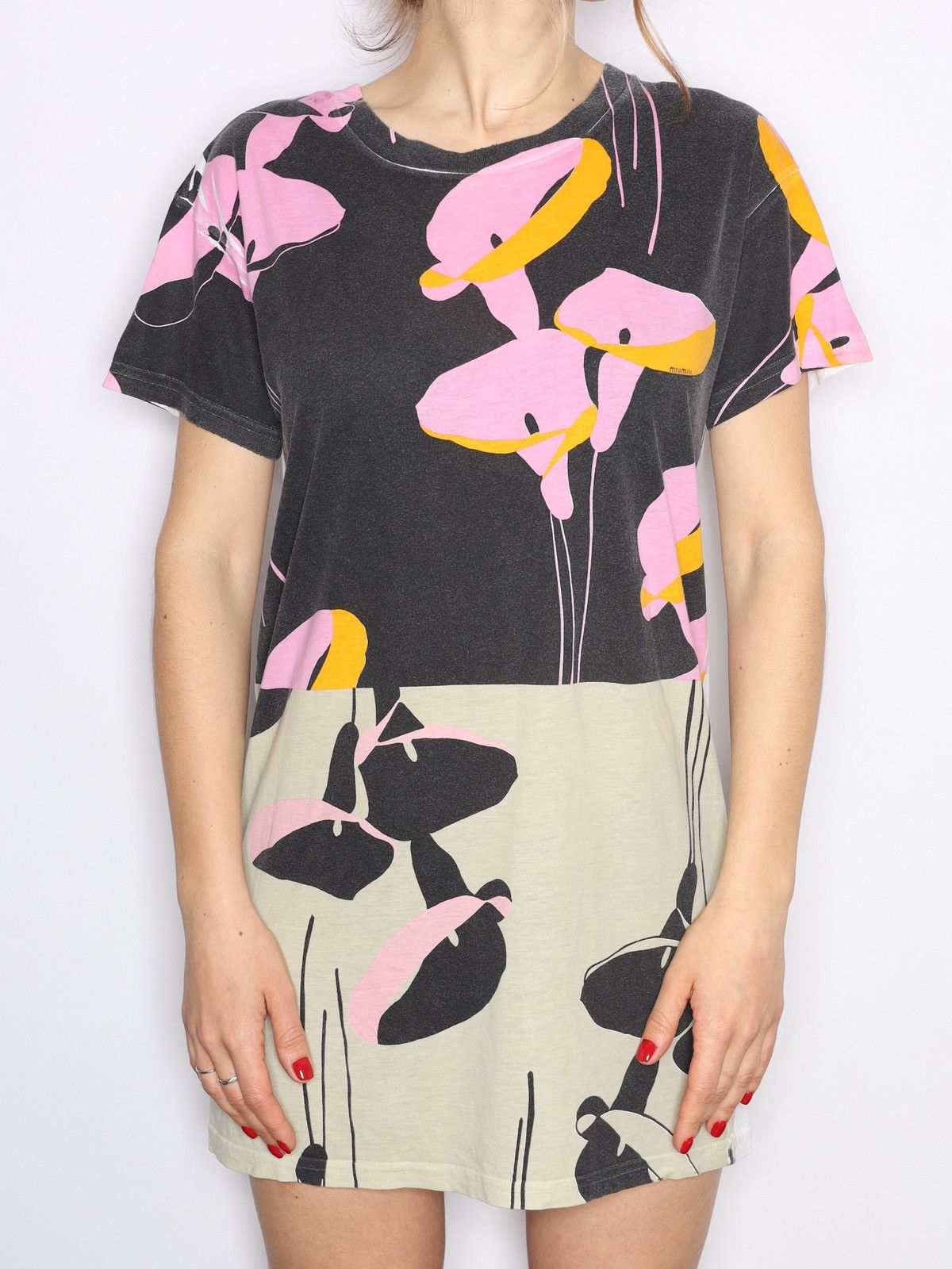 Miu Miu Miu Miu Short Dress Tunic Cotton Printed Size XS / US 0-2 / IT 36-38 - 2 Thumbnail