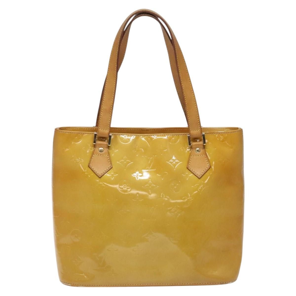 Louis Vuitton LOUIS VUITTON Monogram Vernis Houston Hand Bag Beige M91004 Size ONE SIZE - 2 Thumbnail