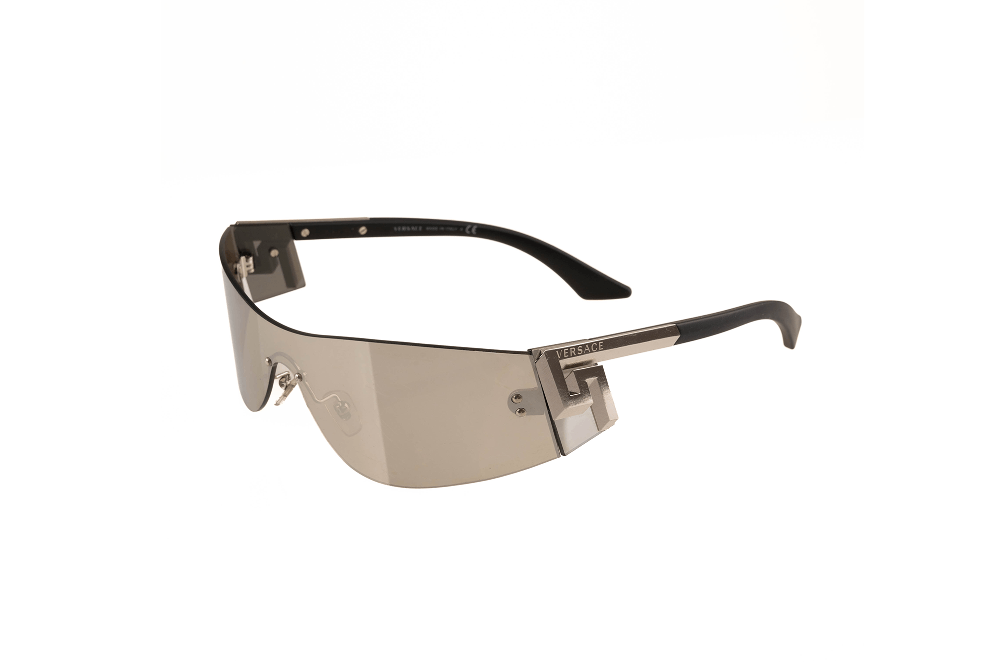 Versace Mirrored Shield Sunglasses VE 2241 10006G Size ONE SIZE - 2 Thumbnail