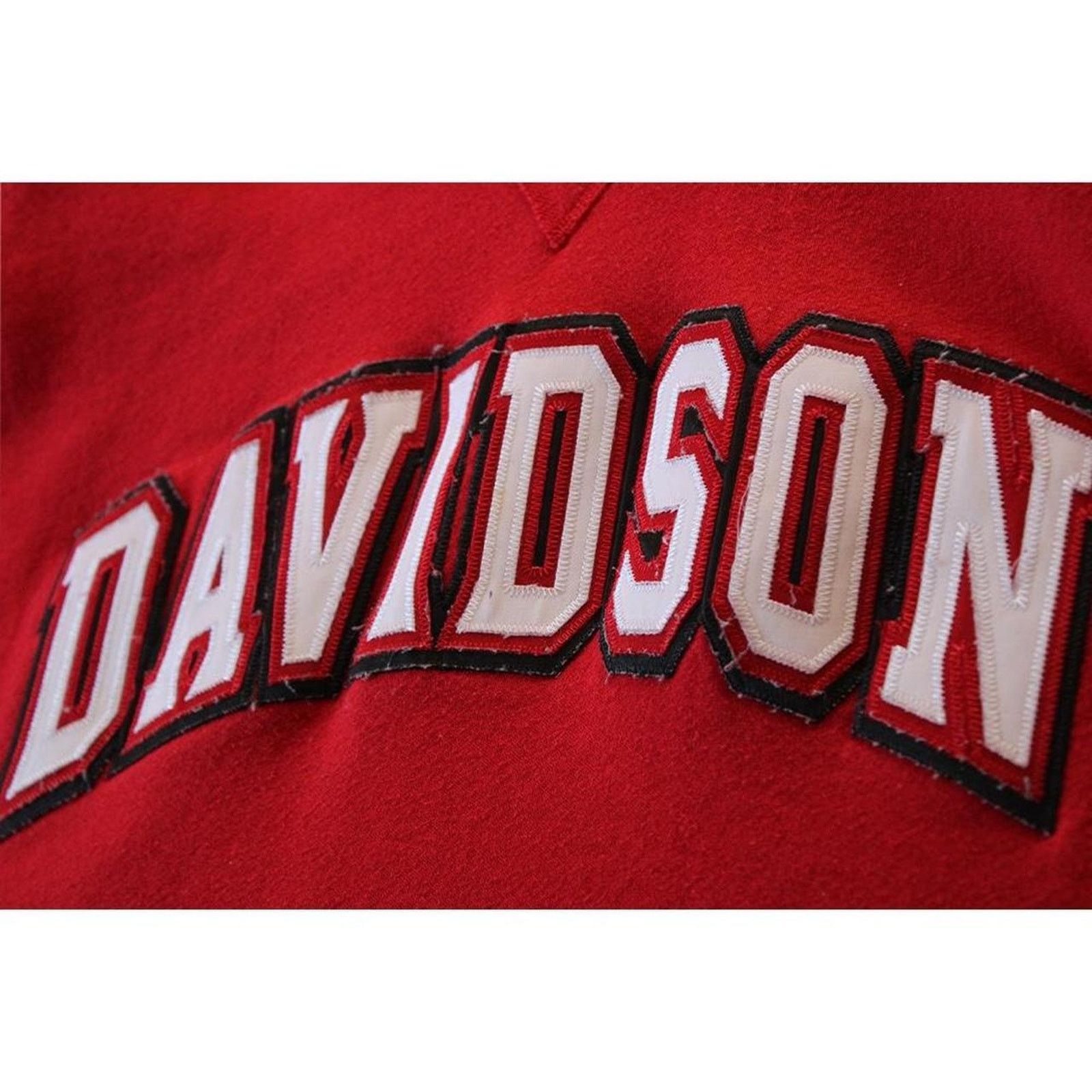 Russell Athletic Y2K 2000's Red Russel Athletics Davidson University Hoodie Size US L / EU 52-54 / 3 - 4 Thumbnail