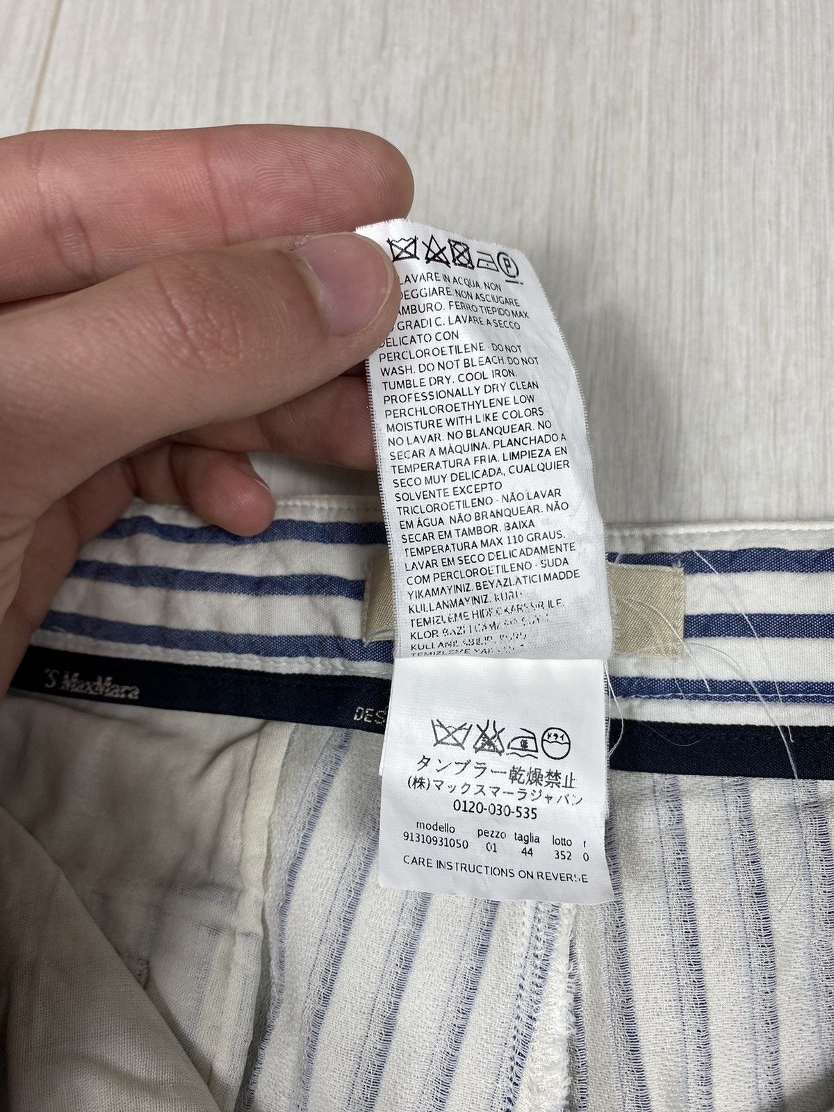 Max Mara ‘S Max Mara Striped Pants Size 28" / US 6 / IT 42 - 14 Thumbnail
