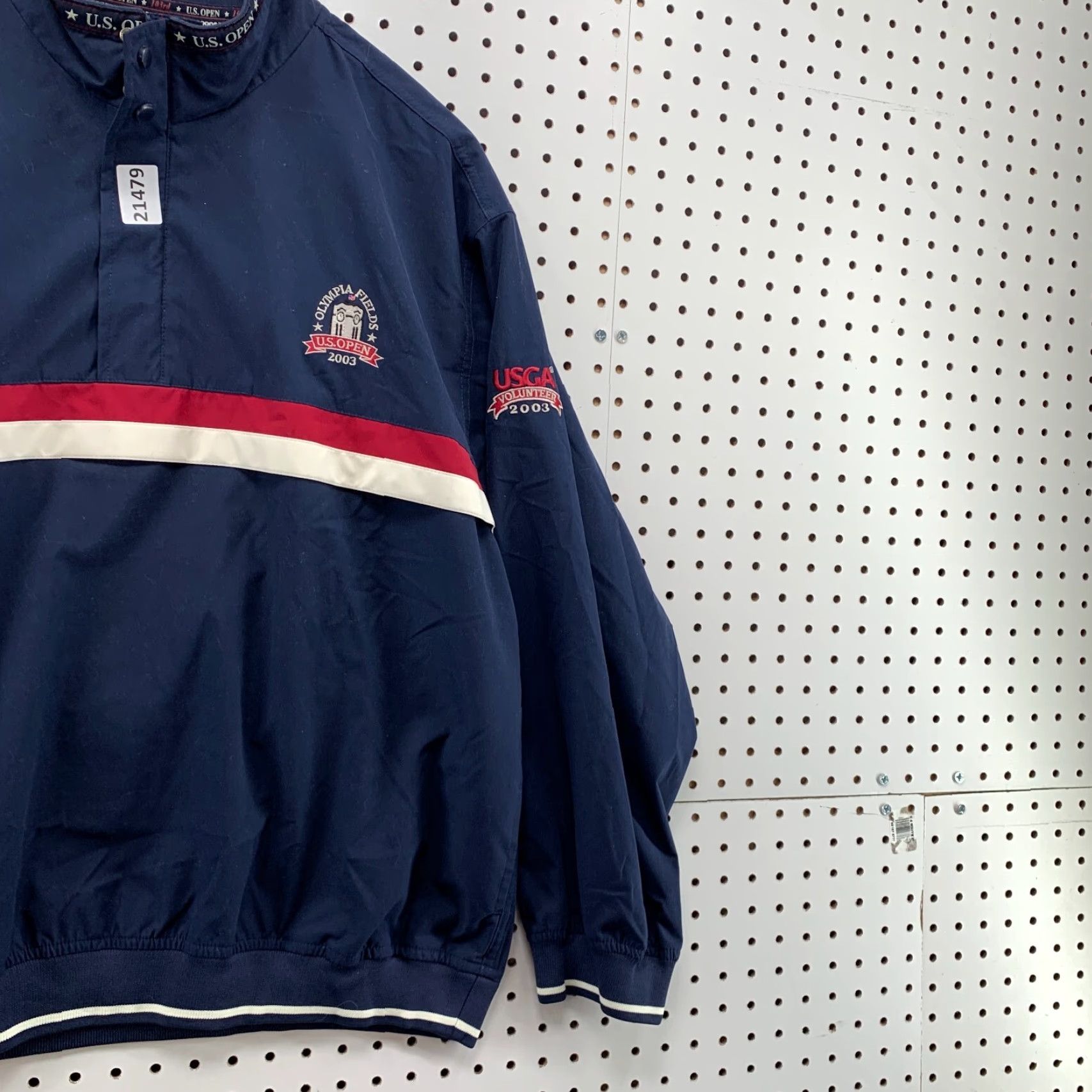 Vintage VINTAGE US OPEN Windbreaker Pullover Jacket Womens XL Blue Outdoor Sports Windbreaker Olympic Fields 2003 Ashworth Jacket Womens XL Blue Size XL / US 12-14 / IT 48-50 - 4 Thumbnail