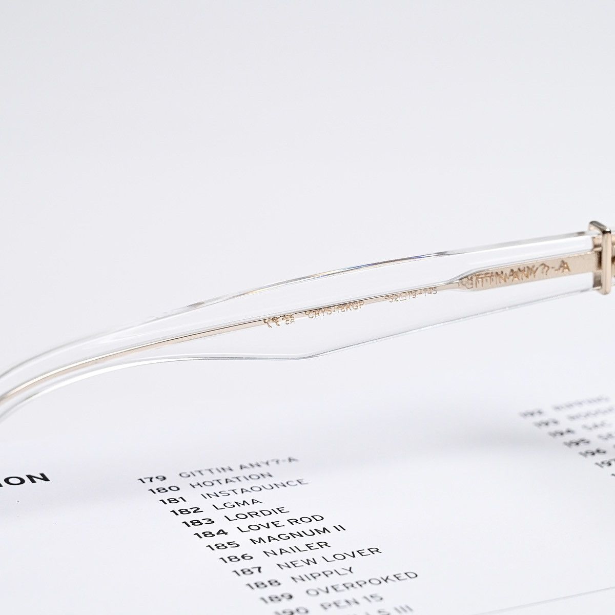 Chrome Hearts CHROME HEARTS GITTIN ANY ?-A CRYSTAL 18K GOLD PLATED GLASSES Size ONE SIZE - 8 Thumbnail