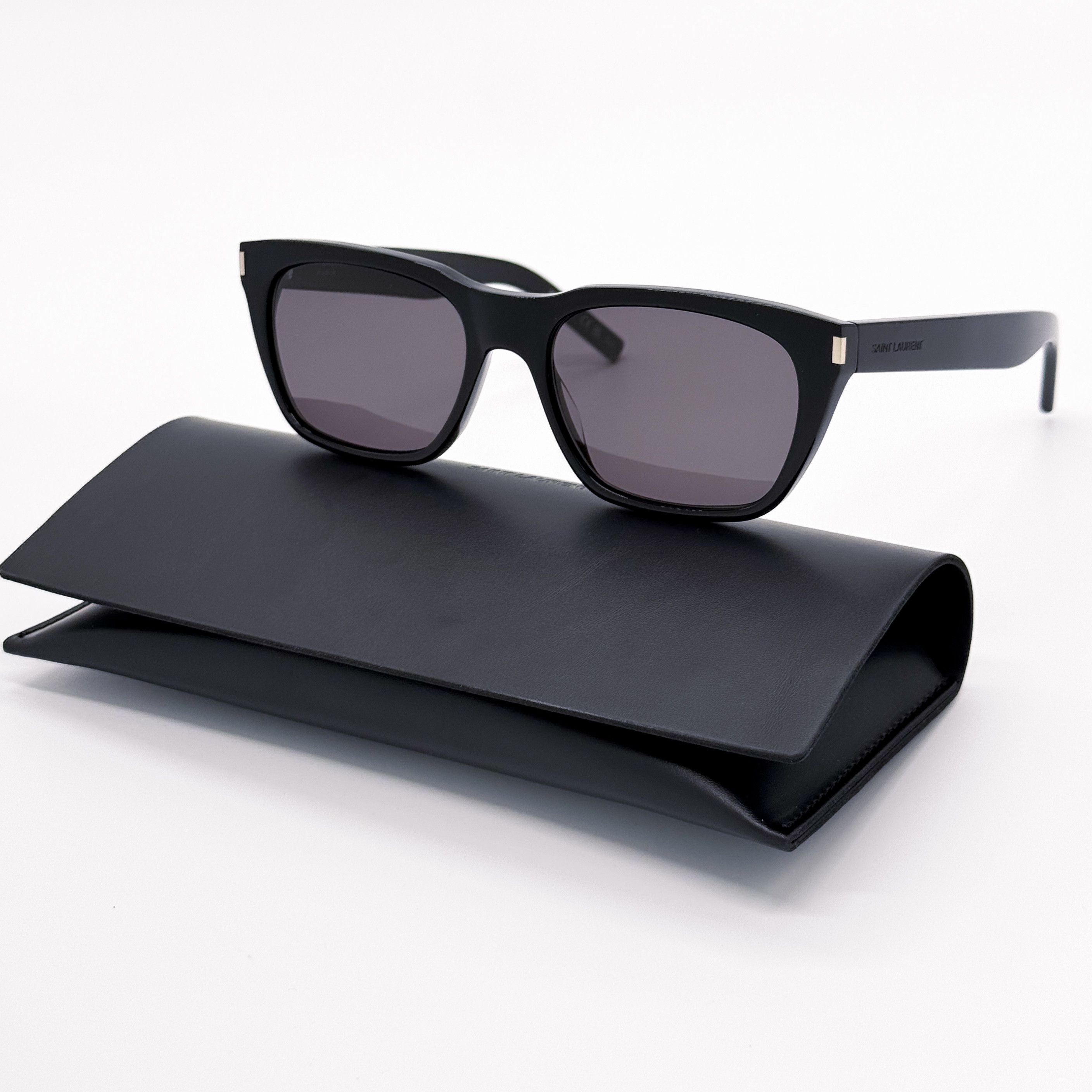 NEW SL600 001 SAINT LAURENT SUNGLASSES UNISEX BLACK ROUND EYEWEAR Yves Saint Laurent NEW SAINT LAURENT SL 600 001 UNISEX BLACK  main image 3