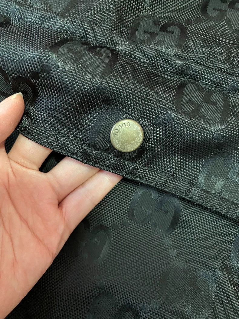 Gucci Gucci Spring and Autumn Black Polyester/Nylon Jacket Old Fl Size US S / EU 44-46 / 1 - 3 Thumbnail