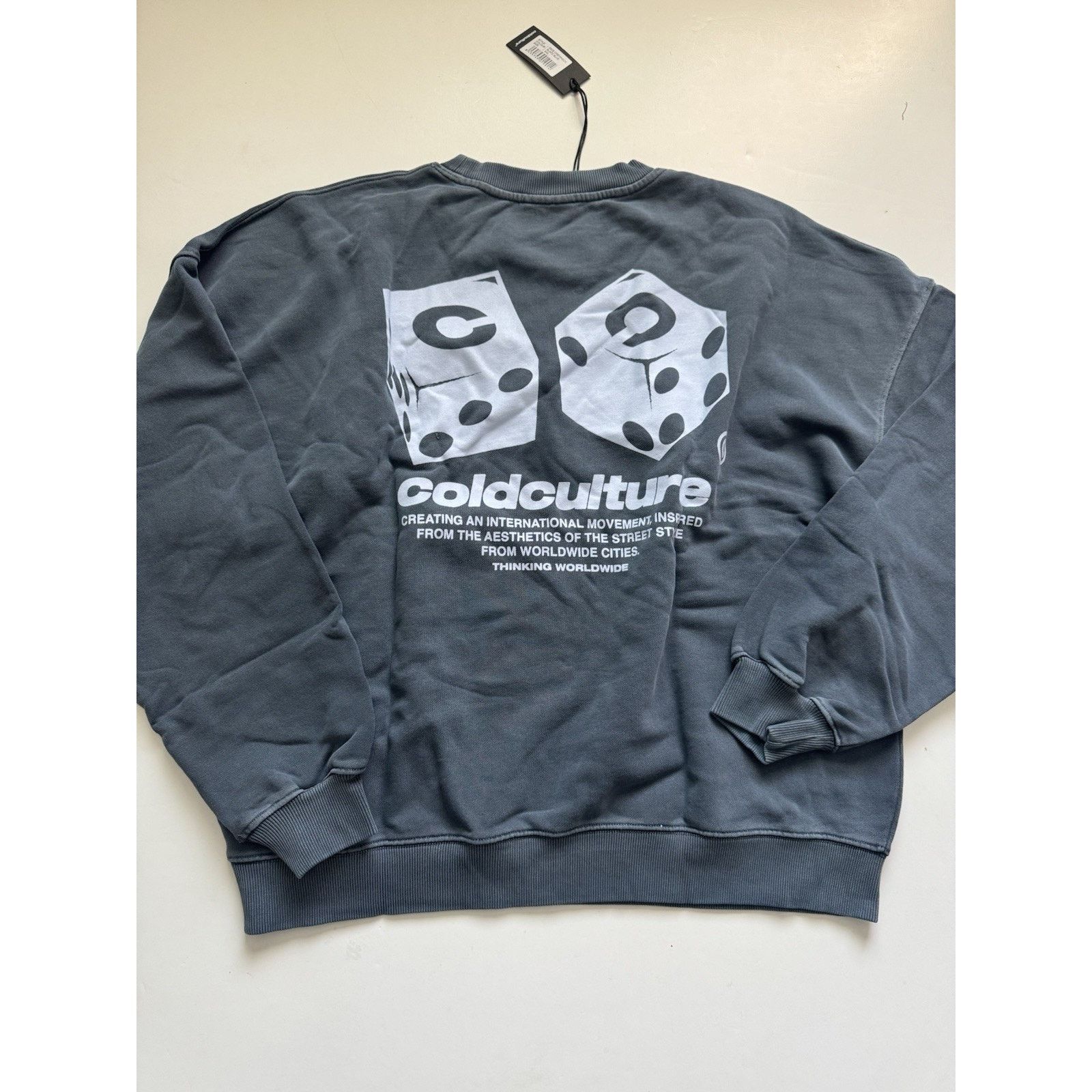 Cold Culture DICE CREWNECK SLATE BLUE XXL