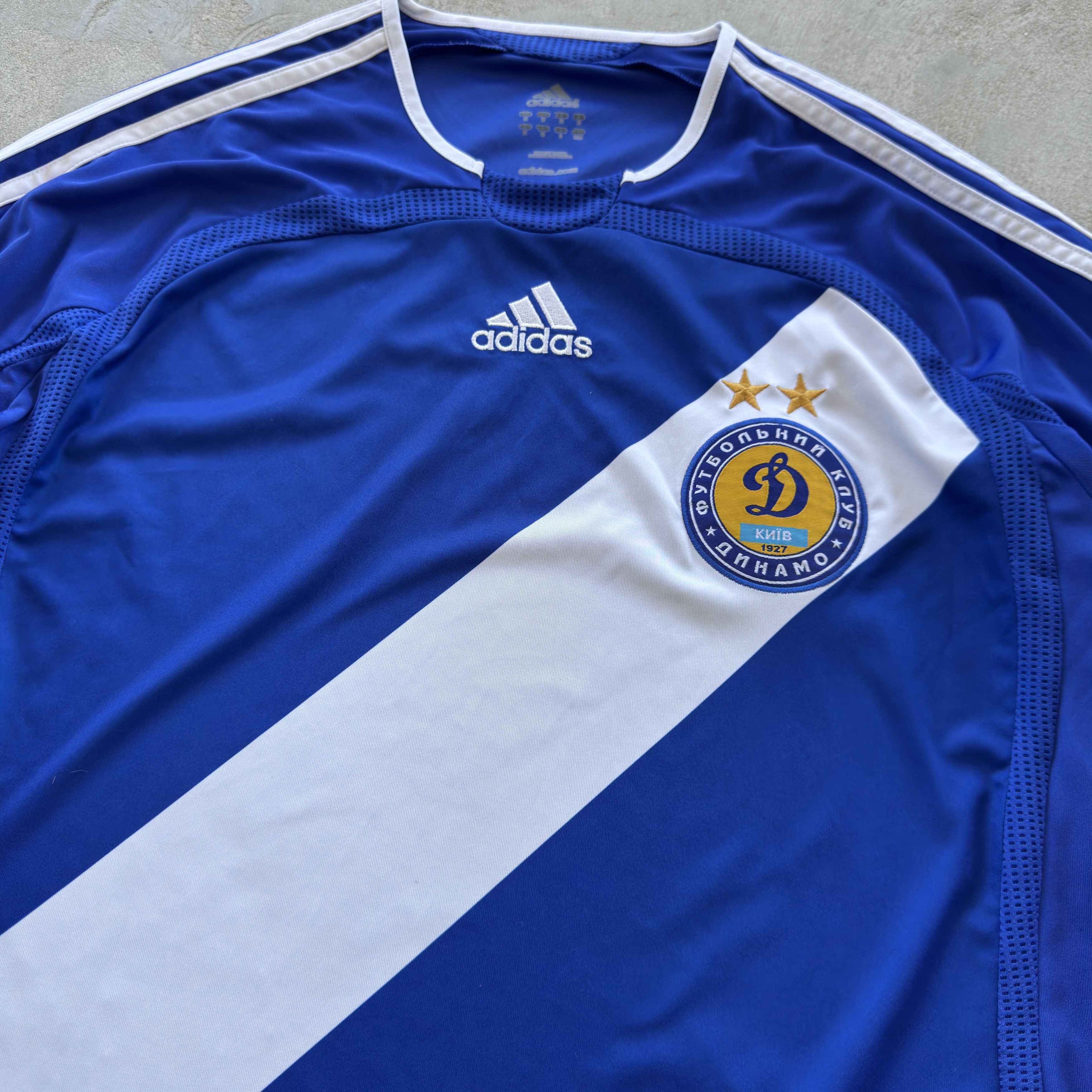 Adidas Vintage Adidas Dynamo Kyiv Long Sleeve Soccer Jersey Blue M Size US M / EU 48-50 / 2 - 4 Thumbnail