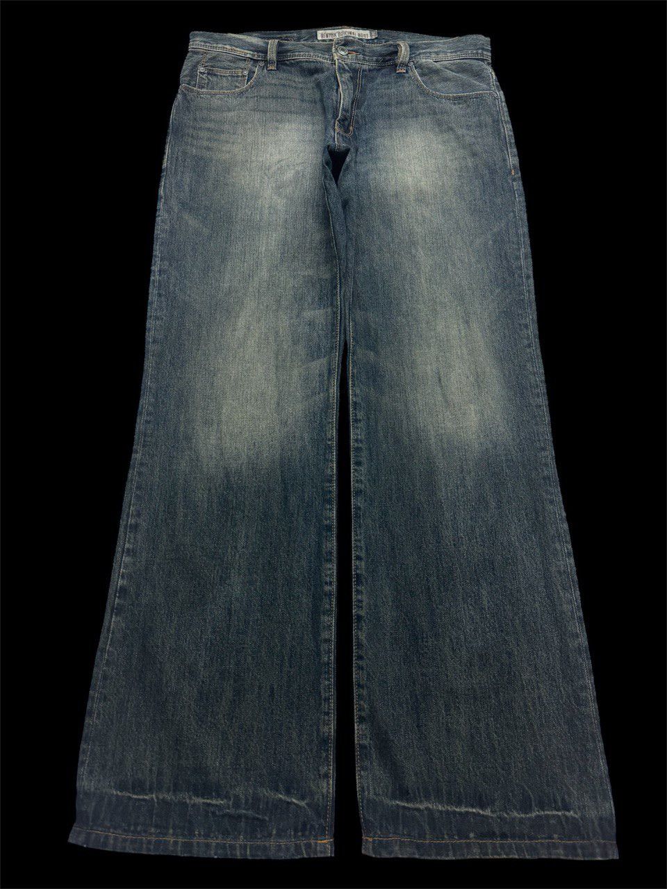 Japanese Brand × Vintage FLARED 90s Style Benton Original Boot Mudwash Sick Jeans Size US 36 / EU 52 - 1 Thumbnail