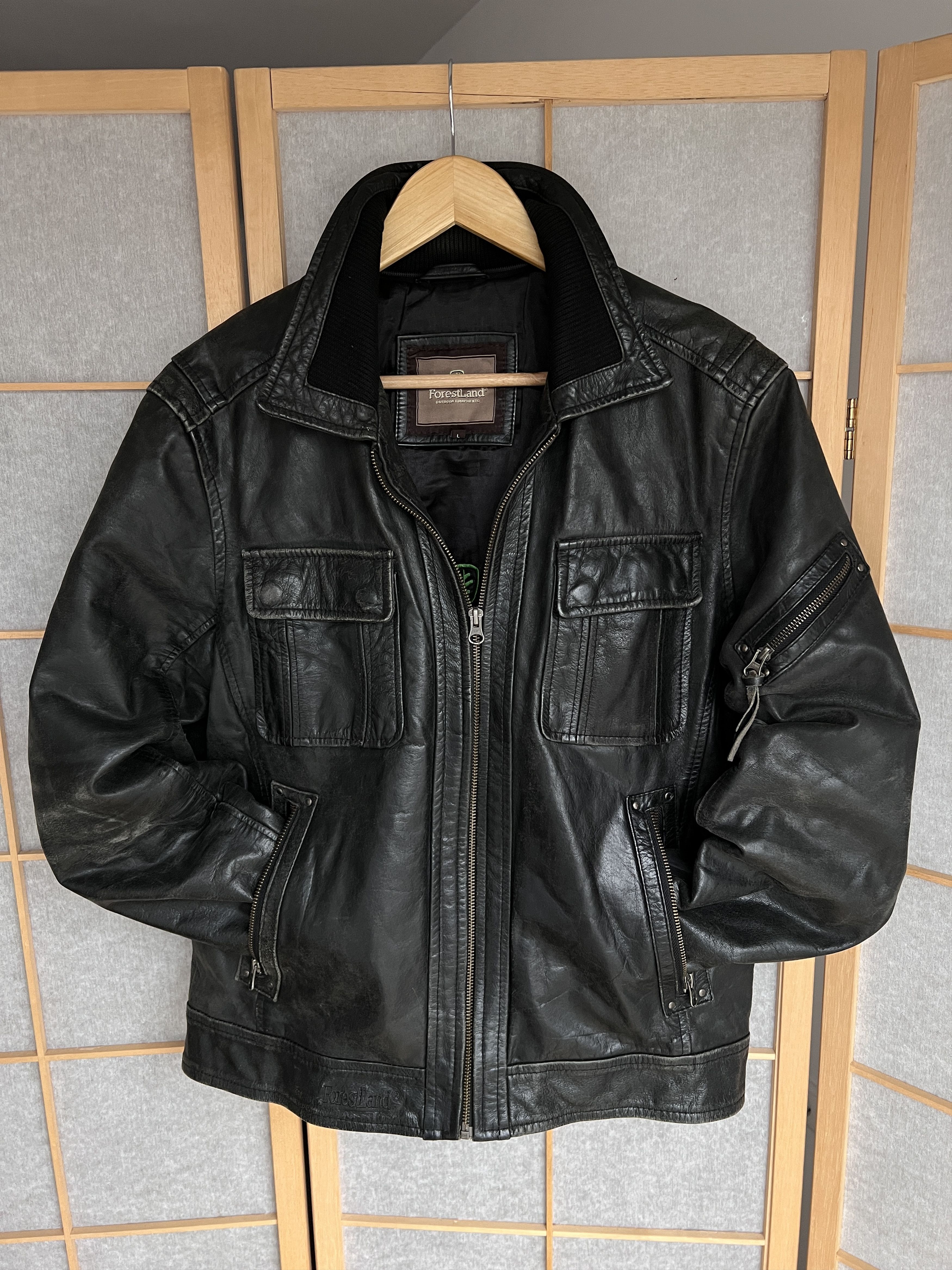 Diesel Leather jacket multipocket opium rick owens balenciaga style Size US L / EU 52-54 / 3 - 6 Thumbnail