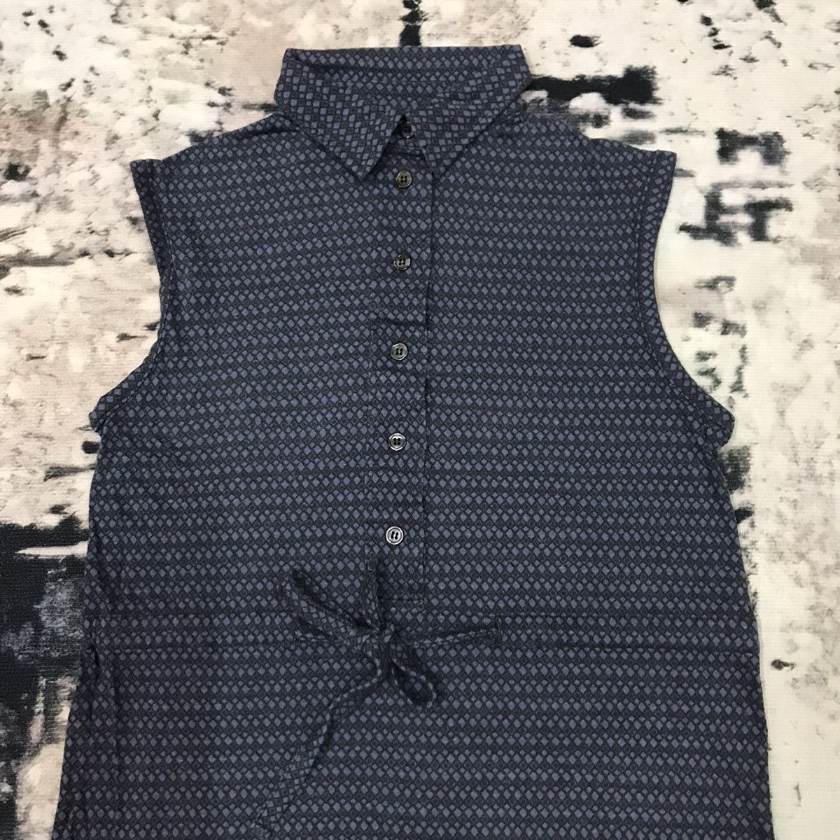 A.P.C. × Designer × Japanese Brand A.P.C. Perfect Fit Blueprint Button Up Sleeveless Shirtdress Size S / US 4 / IT 40 - 2 Thumbnail