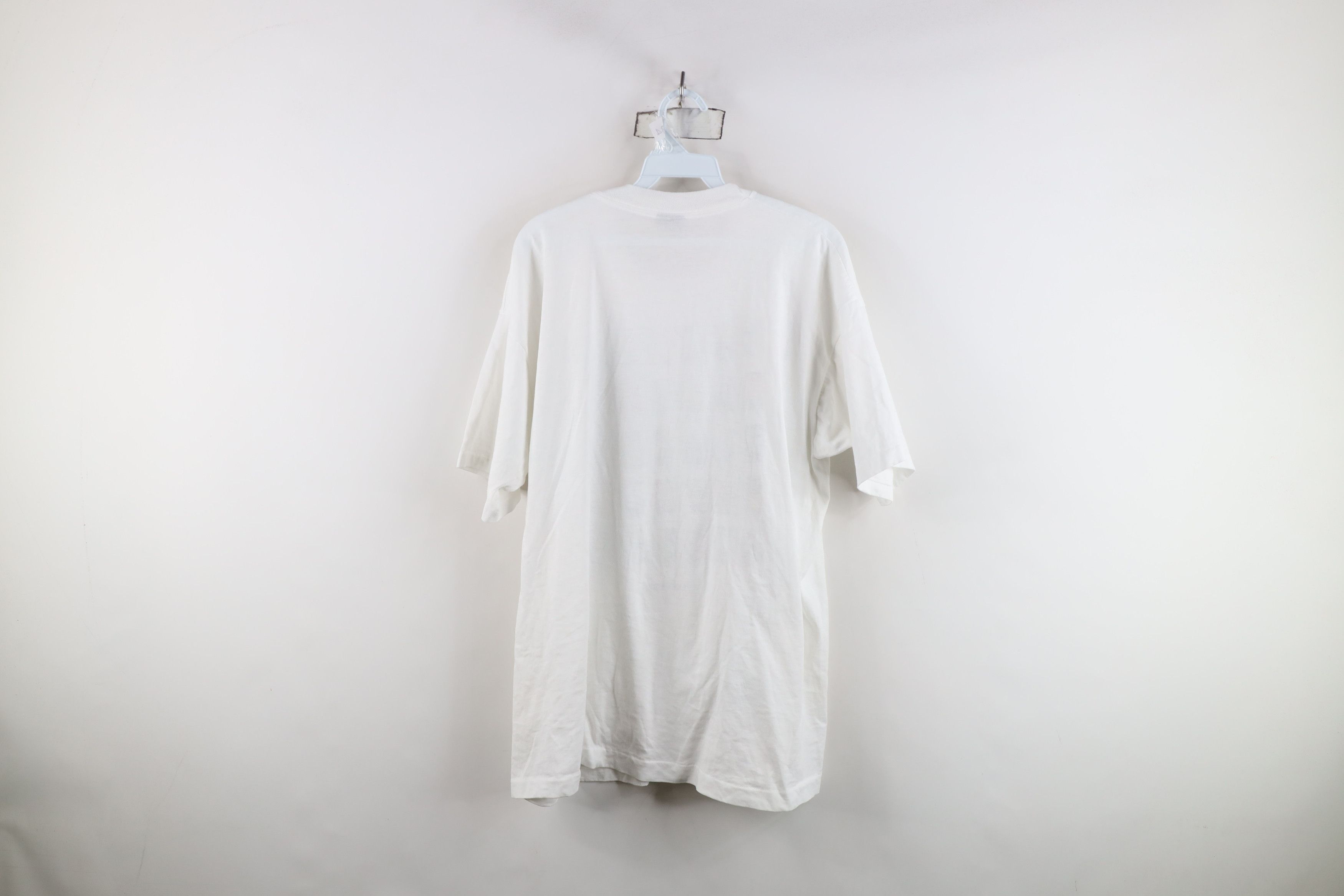 Vintage Vintage 90s Streetwear Postage Stamps Flower T-Shirt USA Size XL / US 12-14 / IT 48-50 - 14 Thumbnail