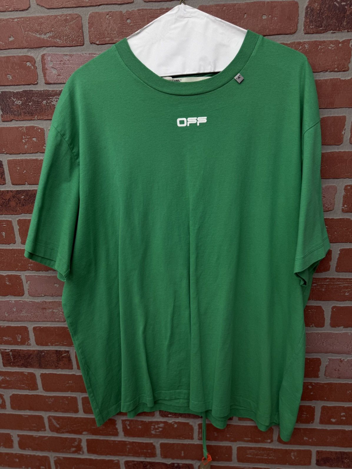 Off-White Off White Tee Shirt Size XL Green Clean Condition 🧼 Size US XL / EU 56 / 4 - 3 Thumbnail